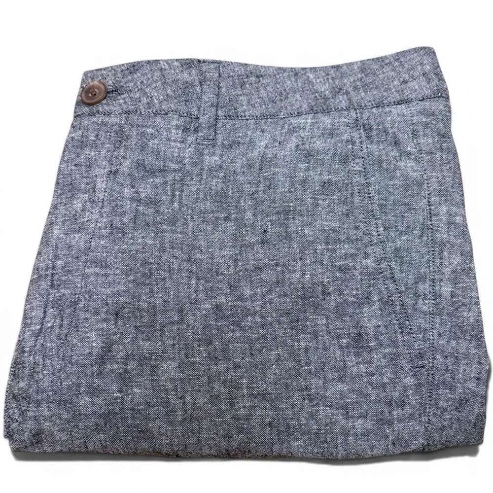 Bonobos Shorts Men's 34 CharcoalGray Linen Cotton Standard Fit Preppy Old Money